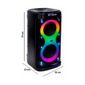 BOCINA BLUETOOTH 2 MICRÓFONOS INALAMBRICOS