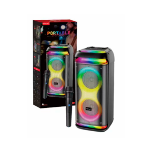 BLUETOOTH | USB | TF | FM RADIO | MIC | RGB FLASH LIGHT | DUAL 4